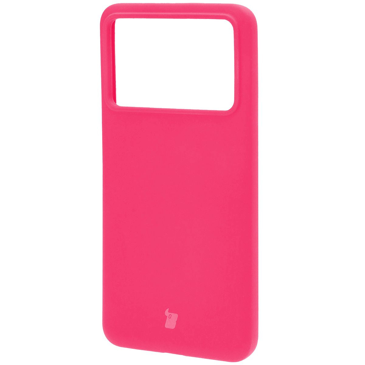 Silikon Handyhülle für Xiaomi Poco F6 Pro, Bizon Soft Case, Neon-Pink