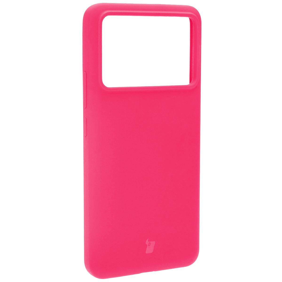 Silikon Handyhülle für Xiaomi Poco F6 Pro, Bizon Soft Case, Neon-Pink