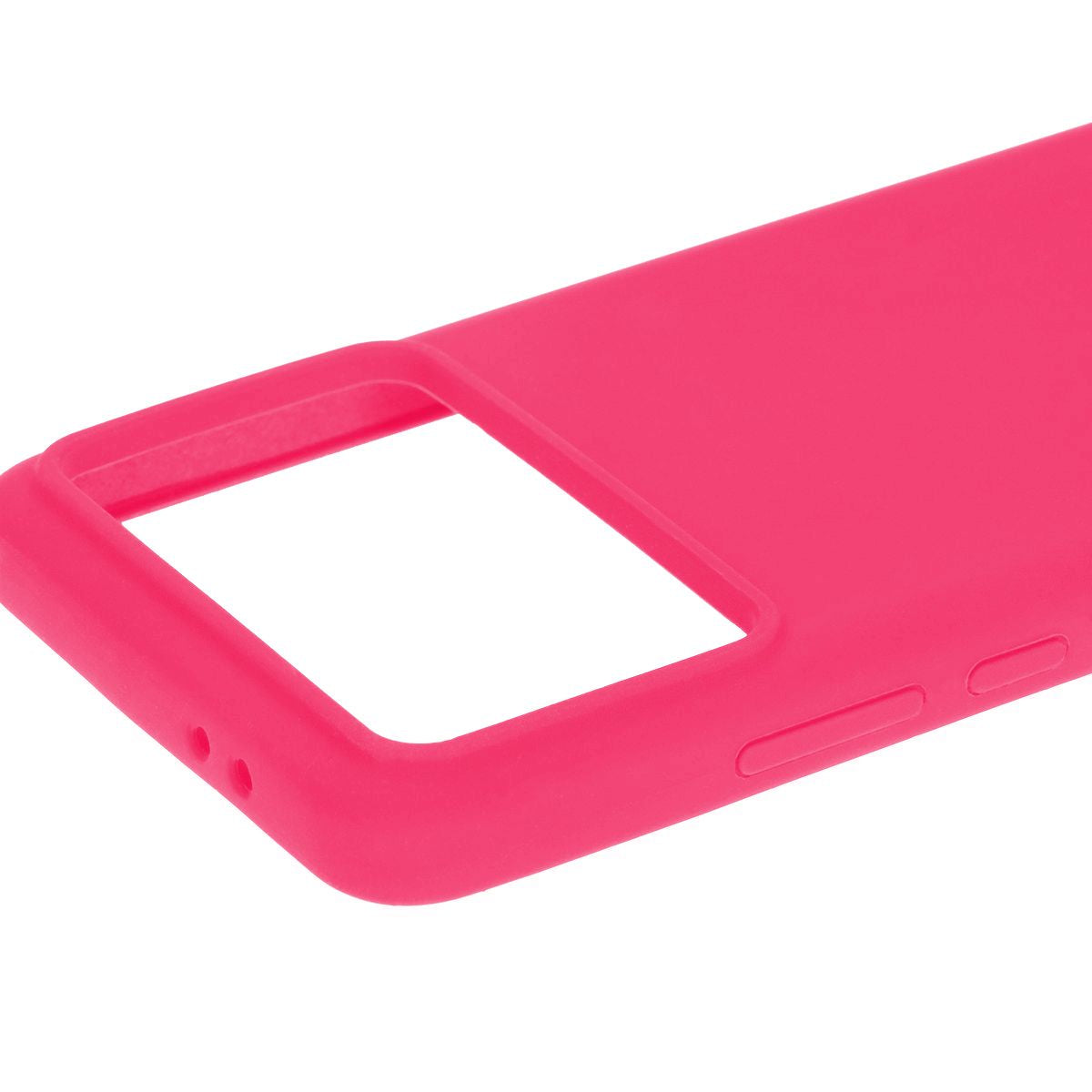 Silikon Handyhülle für Xiaomi Poco F6 Pro, Bizon Soft Case, Neon-Pink