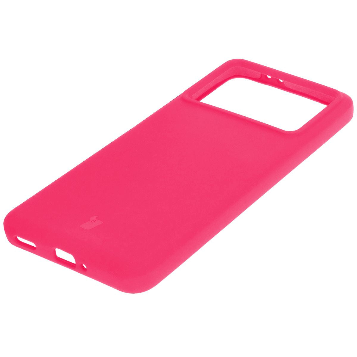 Silikon Handyhülle für Xiaomi Poco F6 Pro, Bizon Soft Case, Neon-Pink