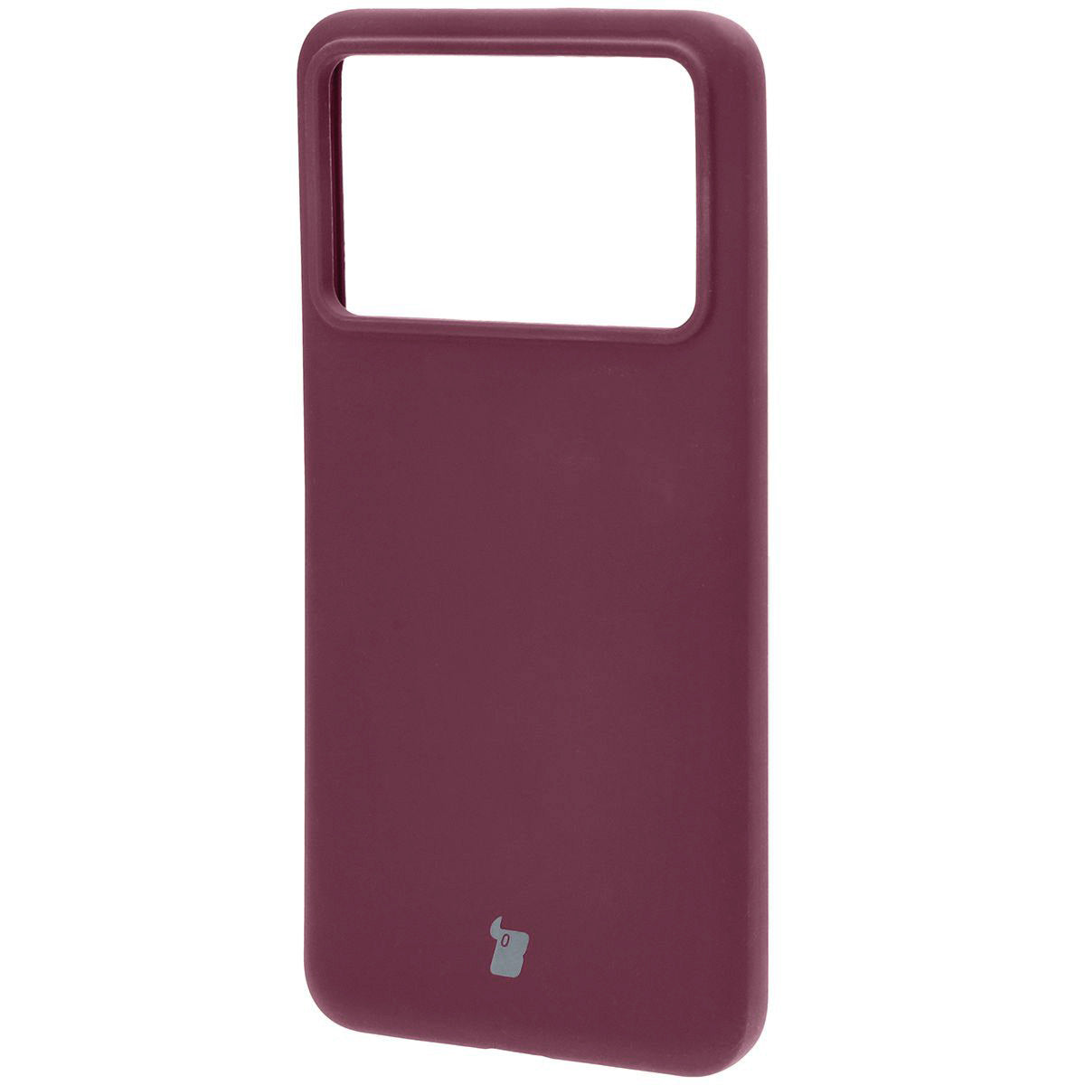 Silikon Handyhülle für Xiaomi Poco F6 Pro, Bizon Soft Case, Pflaumenfarbe