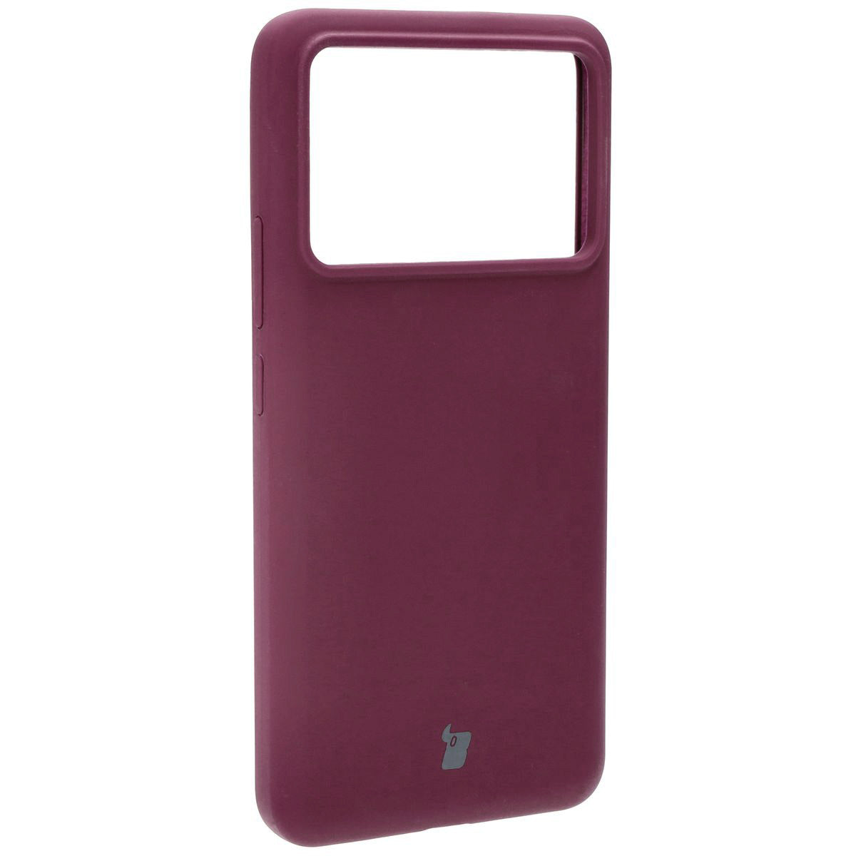 Silikon Handyhülle für Xiaomi Poco F6 Pro, Bizon Soft Case, Pflaumenfarbe