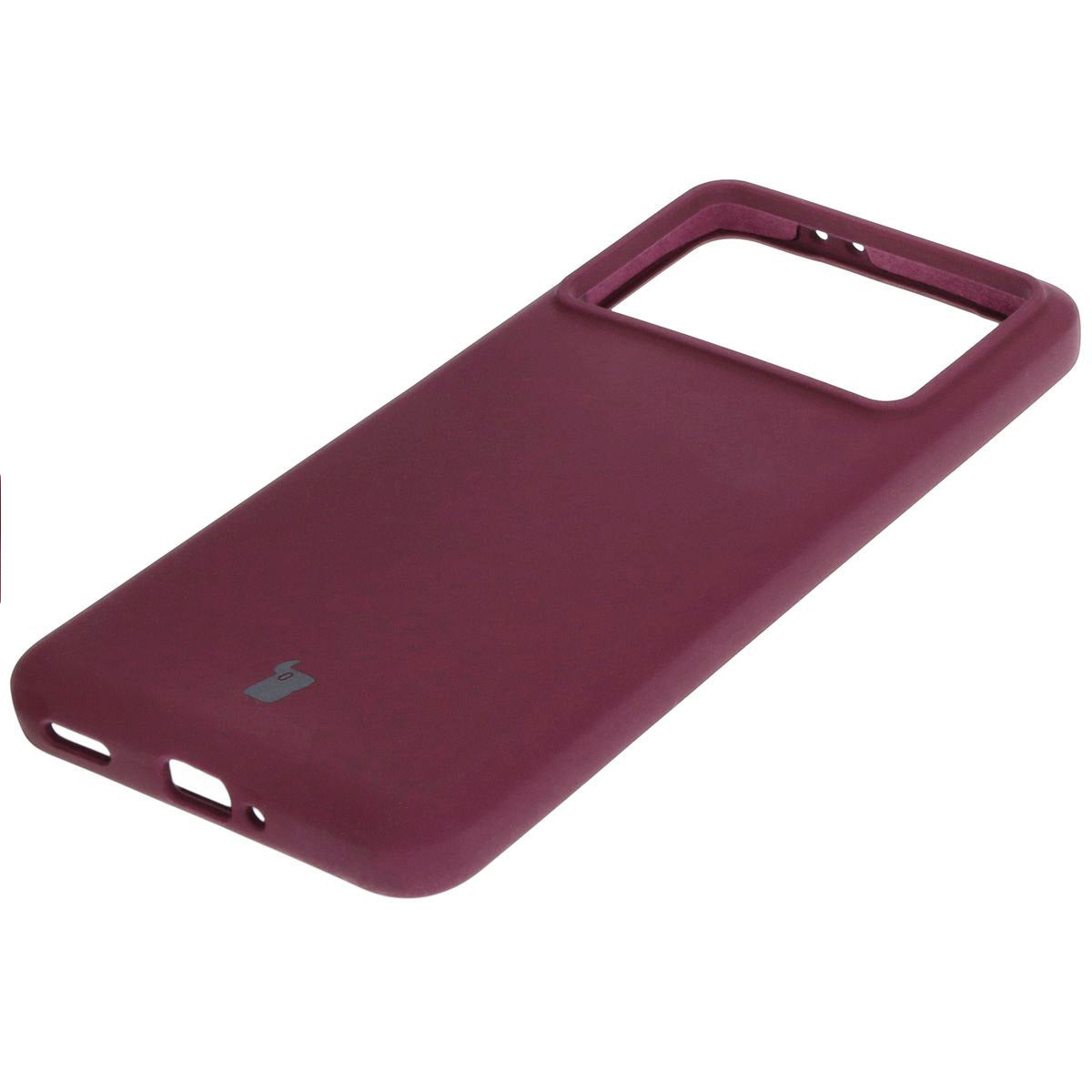 Silikon Handyhülle für Xiaomi Poco F6 Pro, Bizon Soft Case, Pflaumenfarbe
