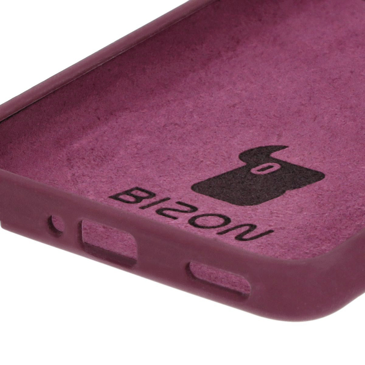Silikon Handyhülle für Xiaomi Poco F6 Pro, Bizon Soft Case, Pflaumenfarbe