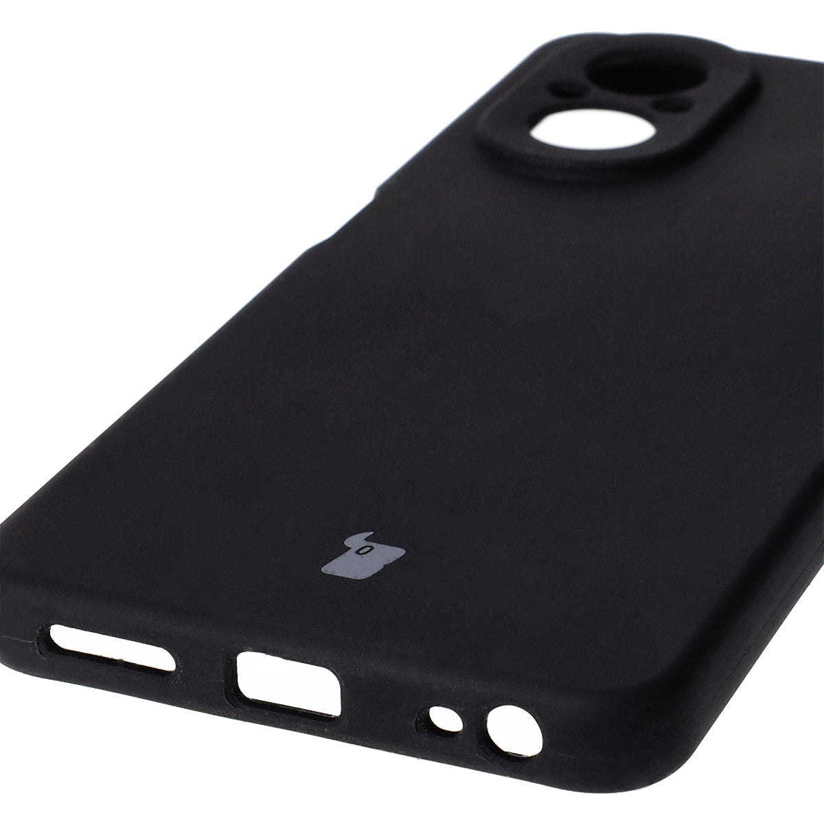 Silikon Handyhülle für Realme C67 4G, Bizon Soft Case, Schwarz