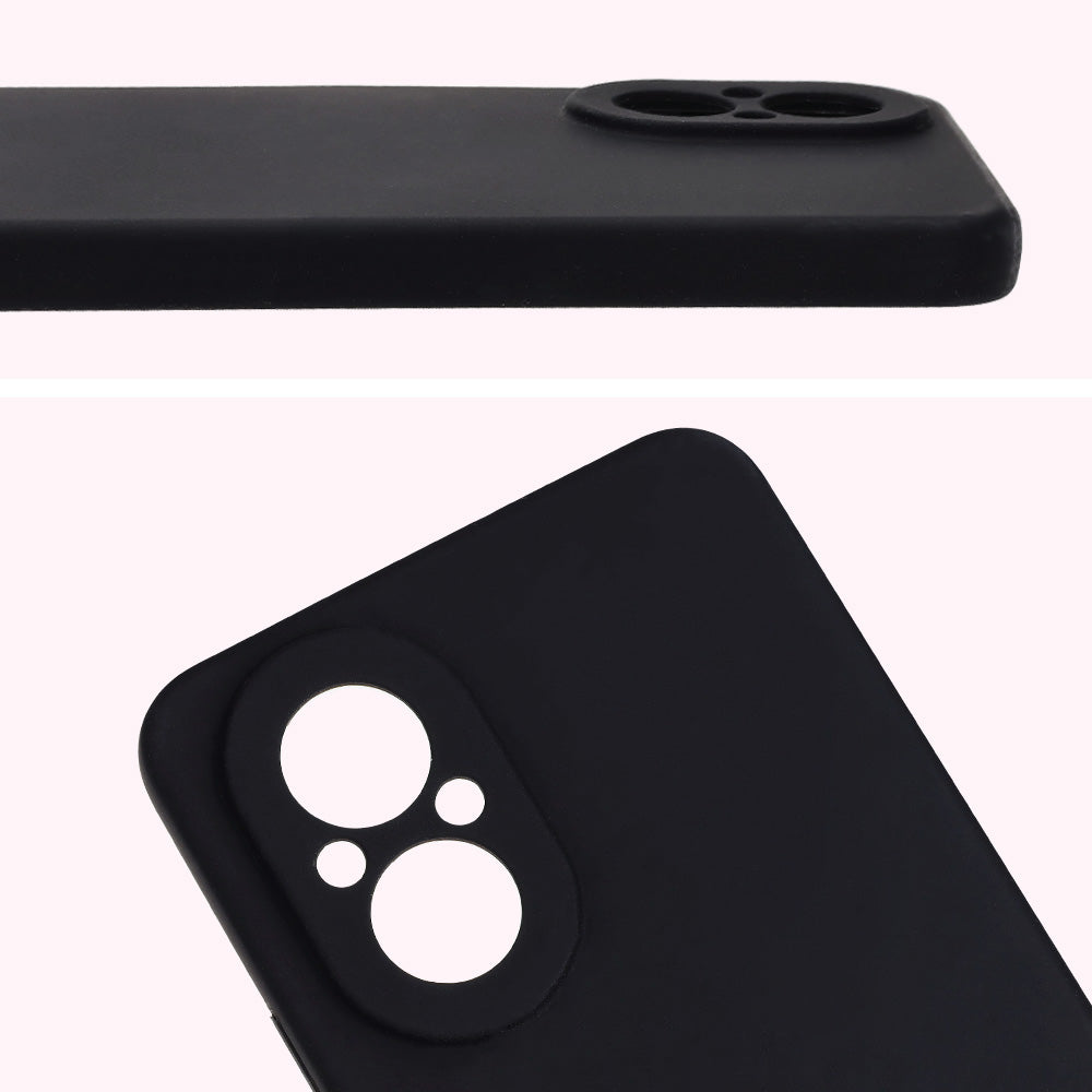 Silikon Handyhülle für Realme C67 4G, Bizon Soft Case, Schwarz