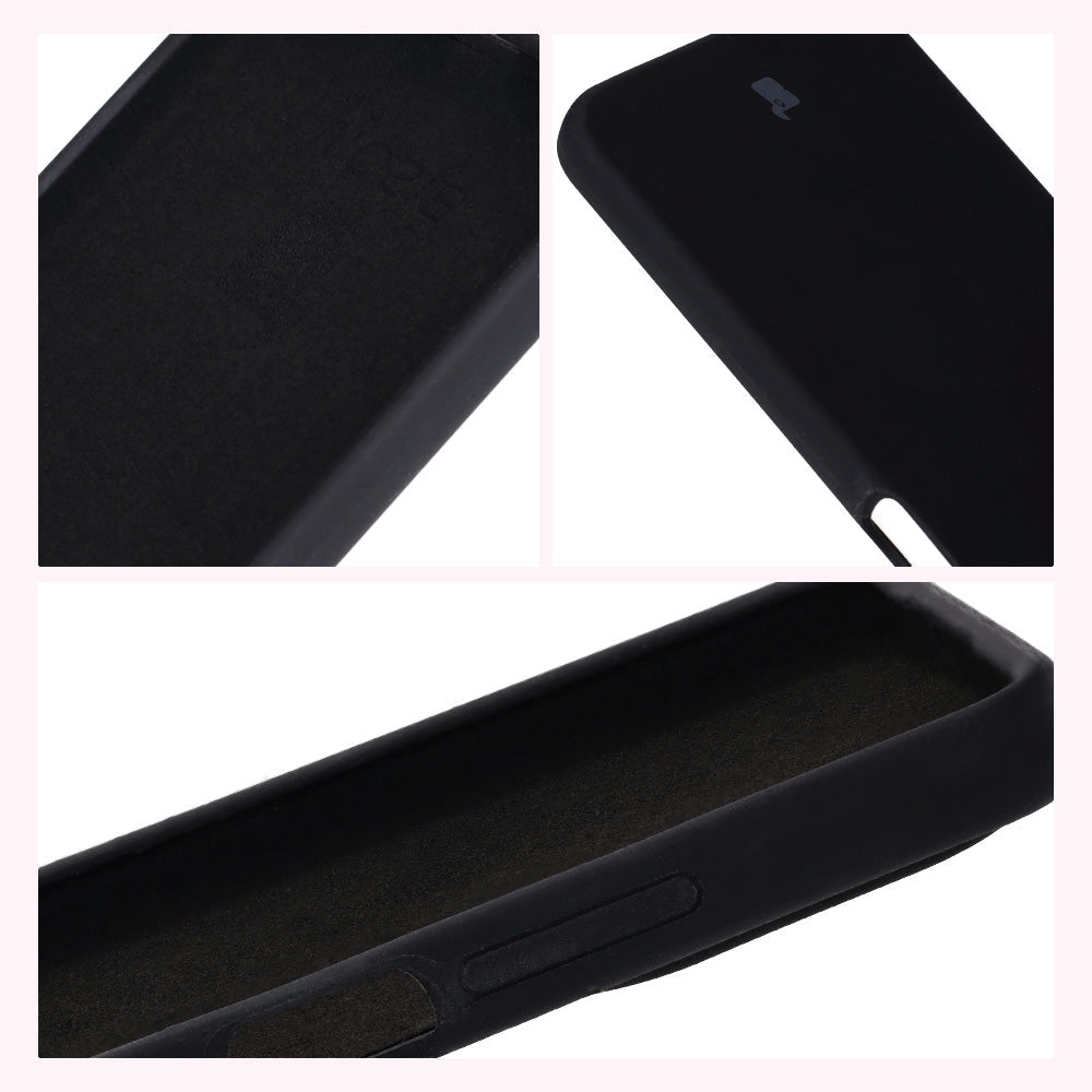 Silikon Handyhülle für Realme C67 4G, Bizon Soft Case, Schwarz