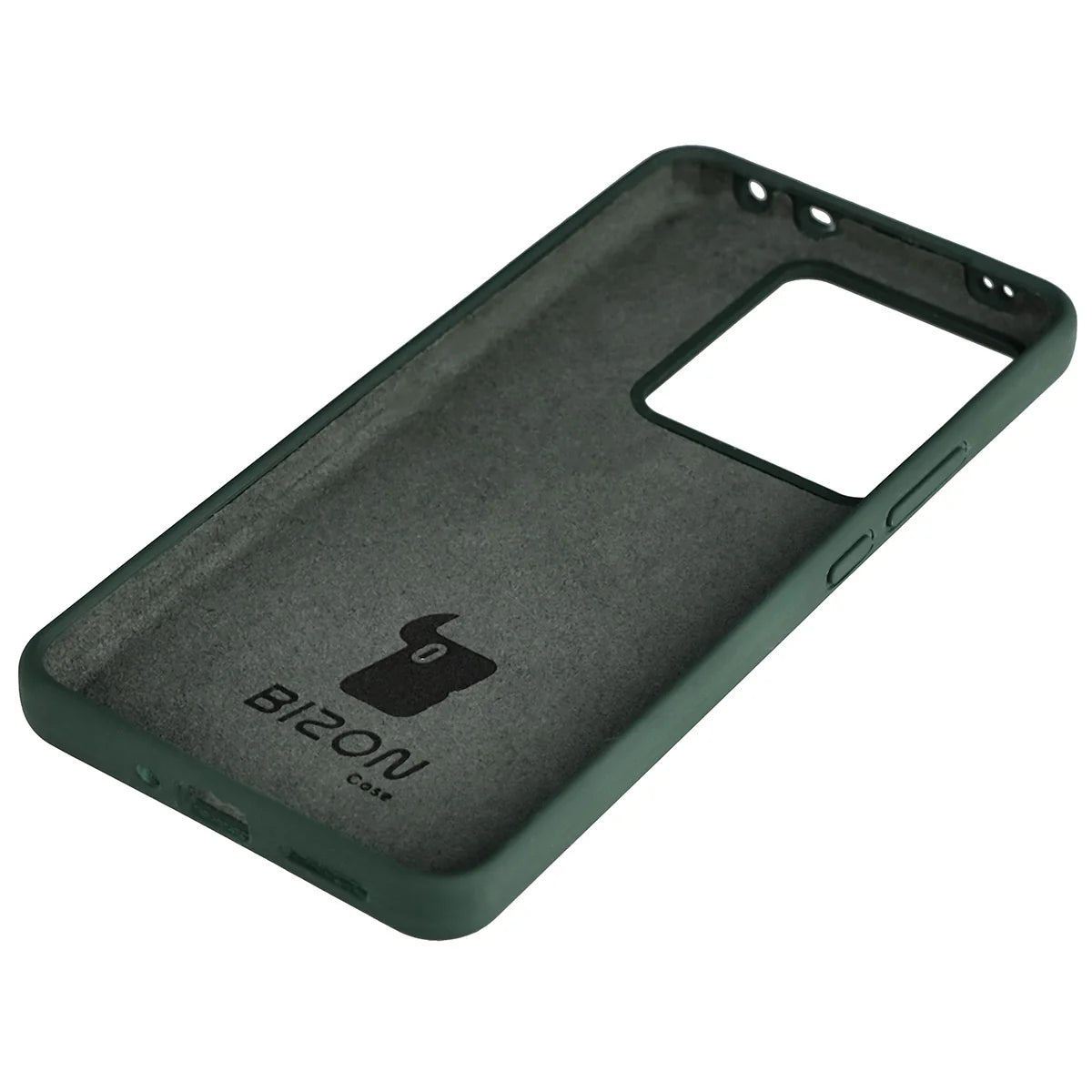 Silikon Handyhülle für Realme GT 7 / 7T, Bizon Soft Case, Dunkelgrün
