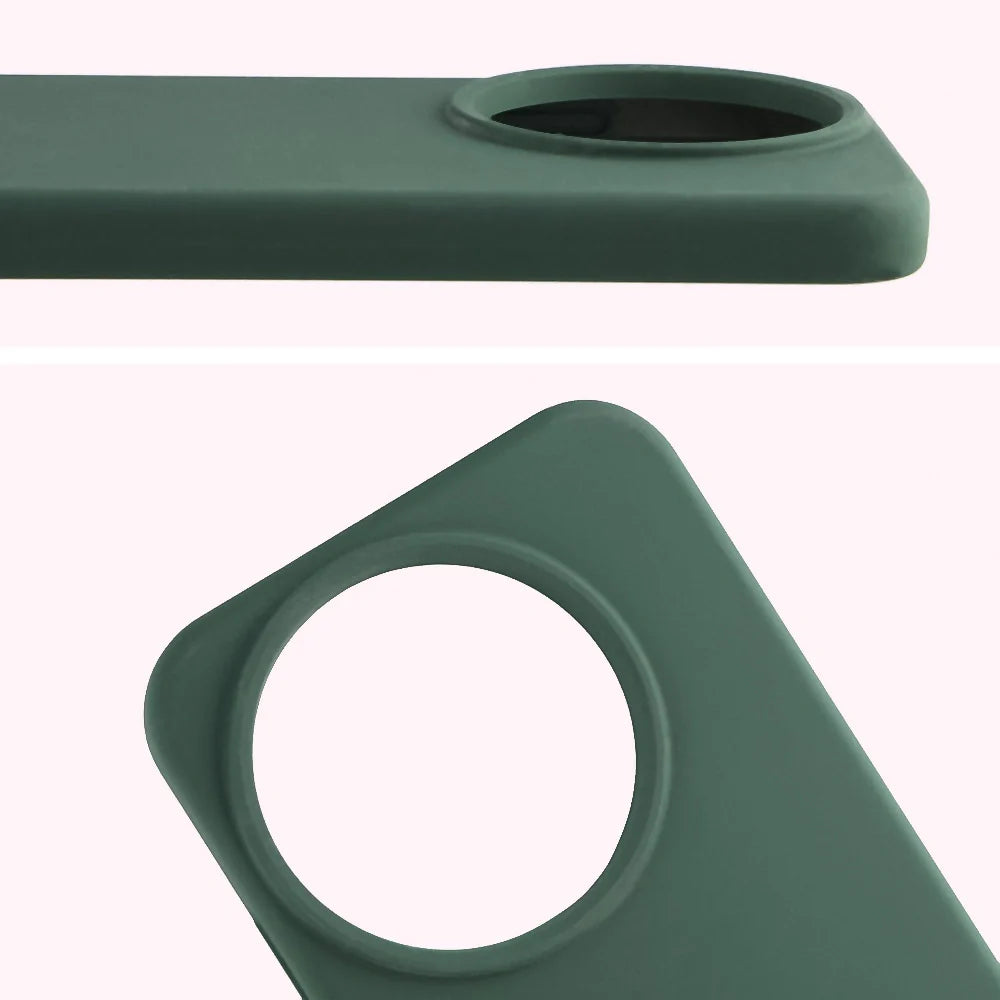 Silikon Handyhülle für Realme GT 8 Pro, Bizon Soft Case, Dunkelgrün
