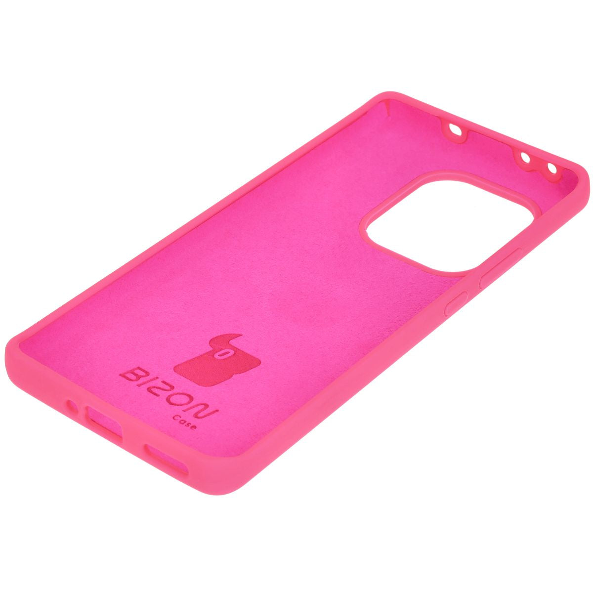 Silikon Handyhülle für Realme GT 6 / 6T / Neo 6 / Neo 6 SE, Bizon Soft Case, Neon-Pink