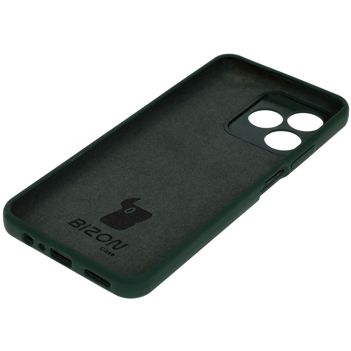 Silikon Handyhülle für Realme Note 50 / Realme C53 / C51, Bizon Soft Case, Dunkelgrün