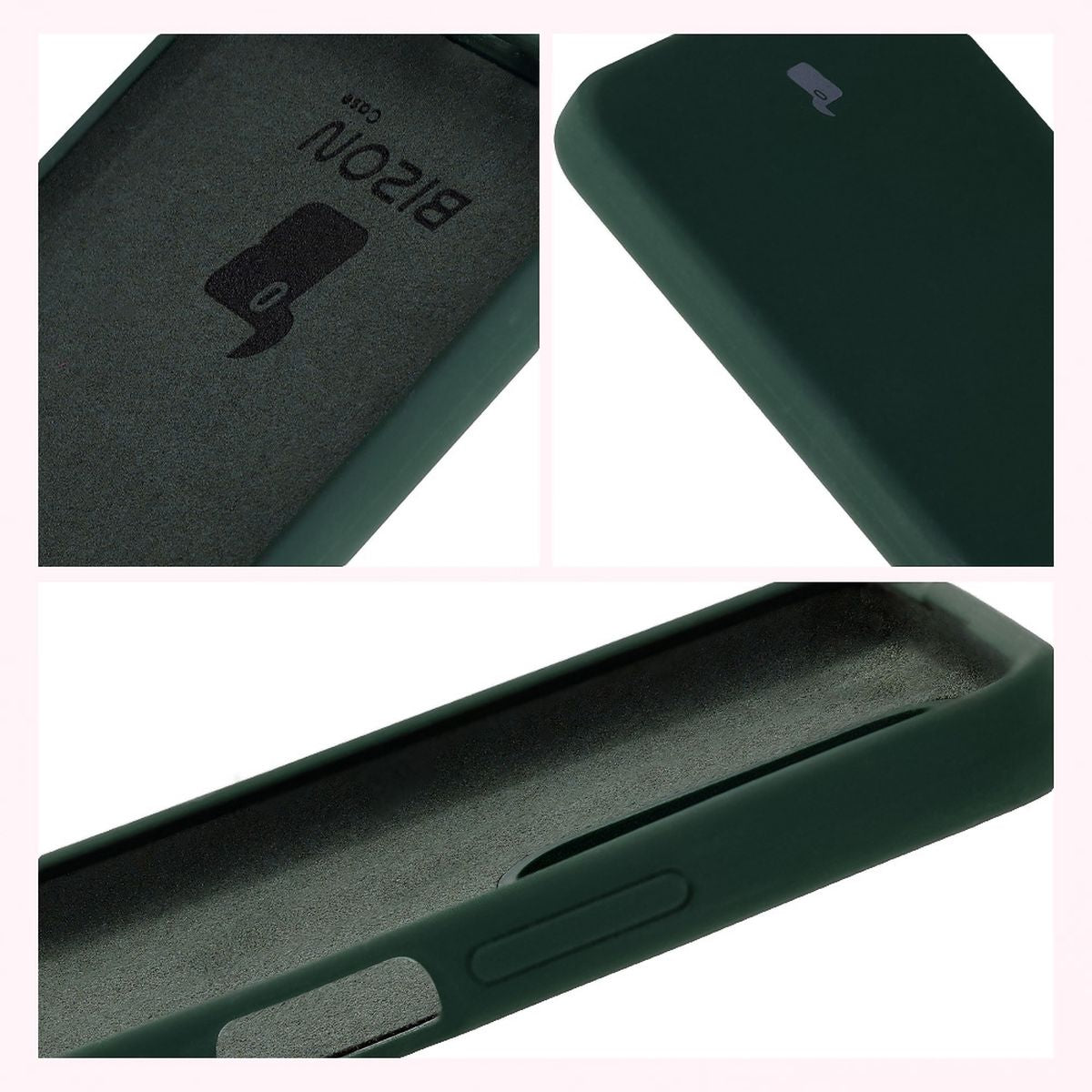 Silikon Handyhülle für Realme Note 50 / Realme C53 / C51, Bizon Soft Case, Dunkelgrün