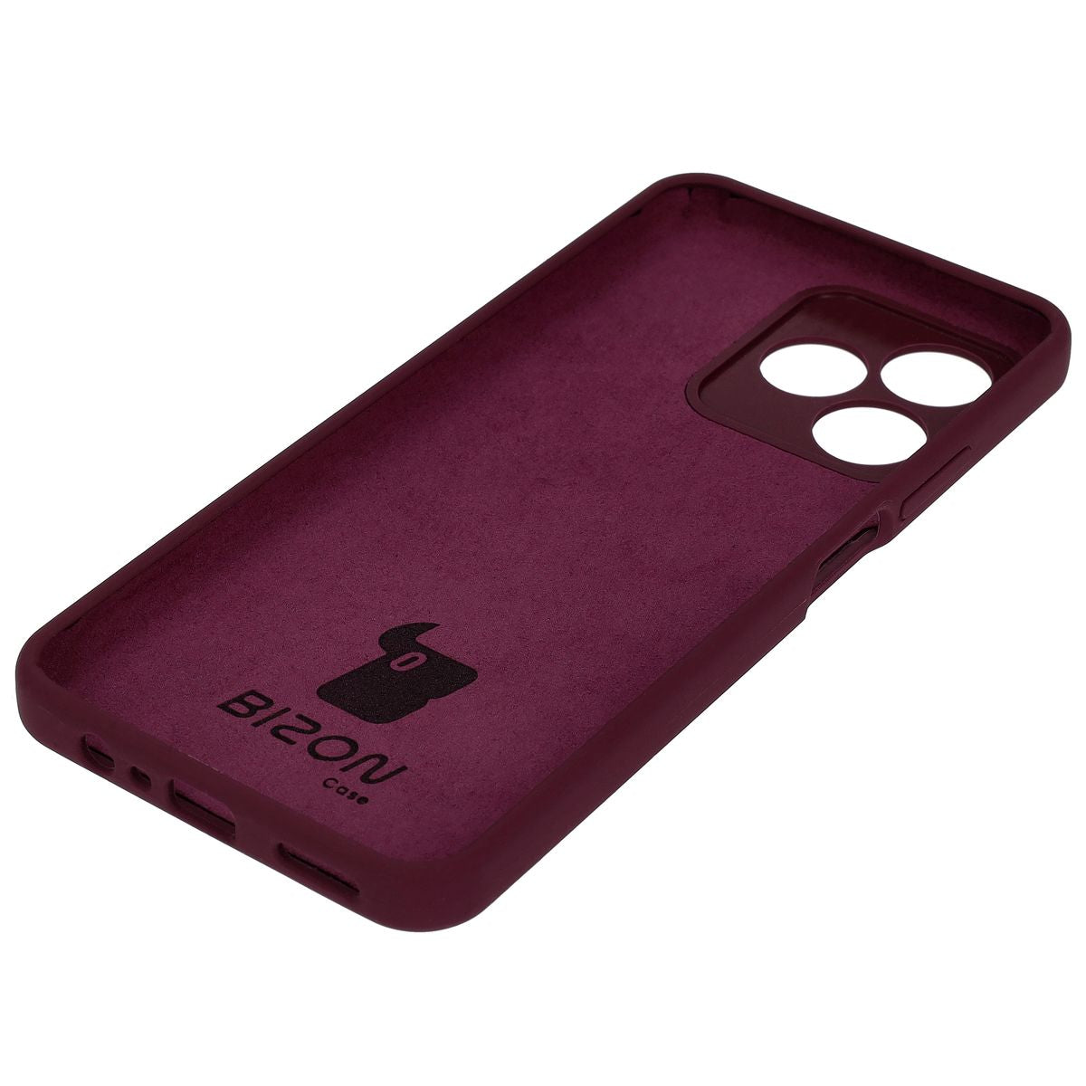 Silikon Handyhülle für Realme Note 50 / Realme C53 / C51, Bizon Soft Case, Pflaumenfarbe