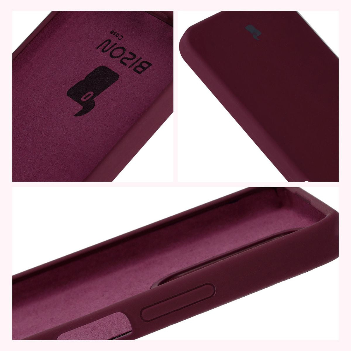 Silikon Handyhülle für Realme Note 50 / Realme C53 / C51, Bizon Soft Case, Pflaumenfarbe