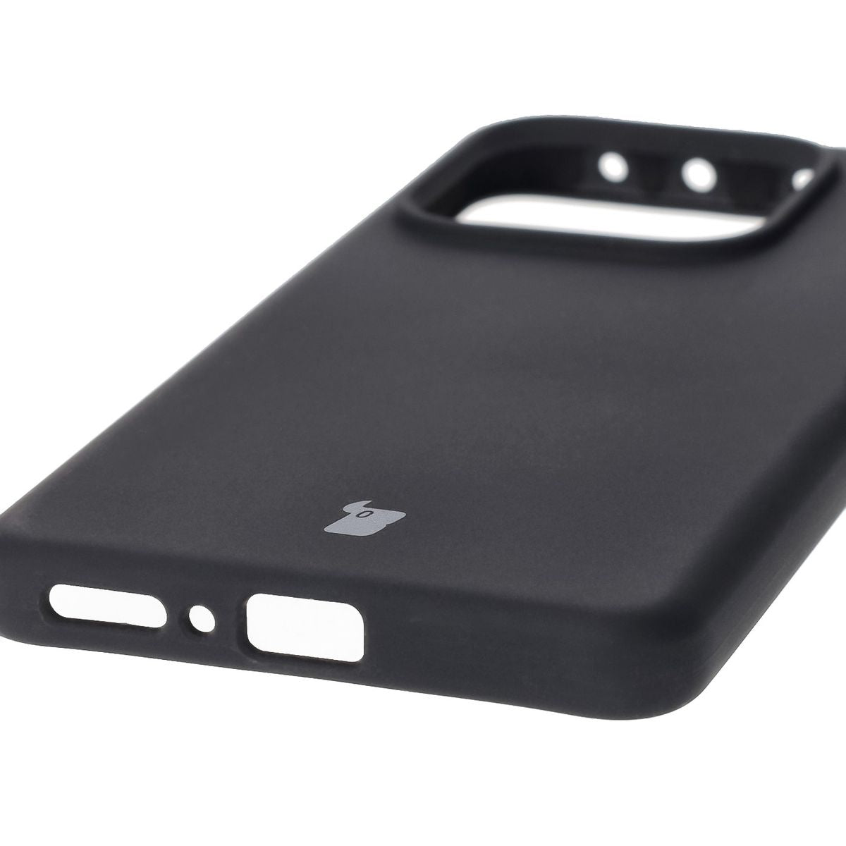 Silikon Handyhülle für Xiaomi Redmi Note 14 5G, Bizon Soft Case, Schwarz