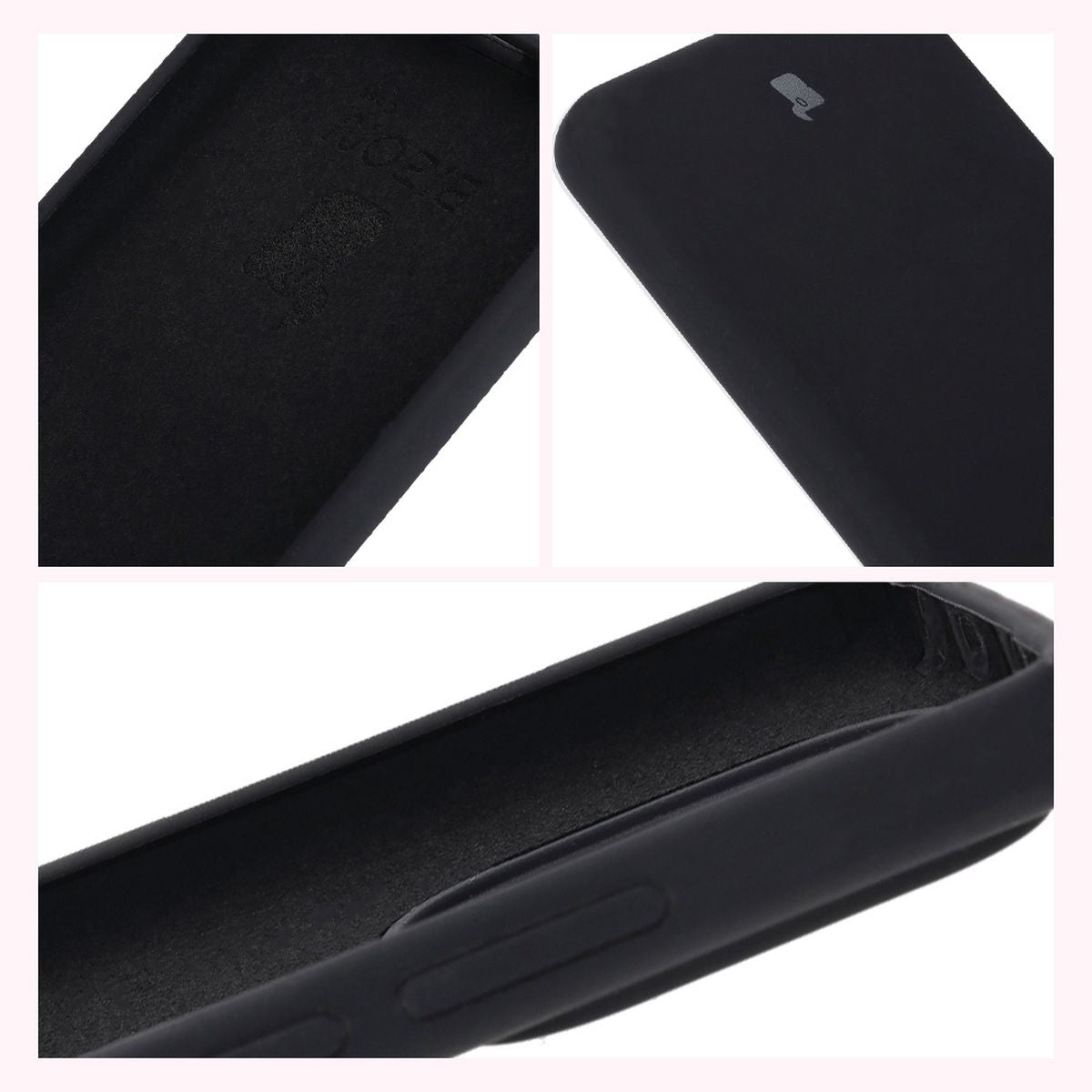 Silikon Handyhülle für Xiaomi Redmi Note 14 5G, Bizon Soft Case, Schwarz