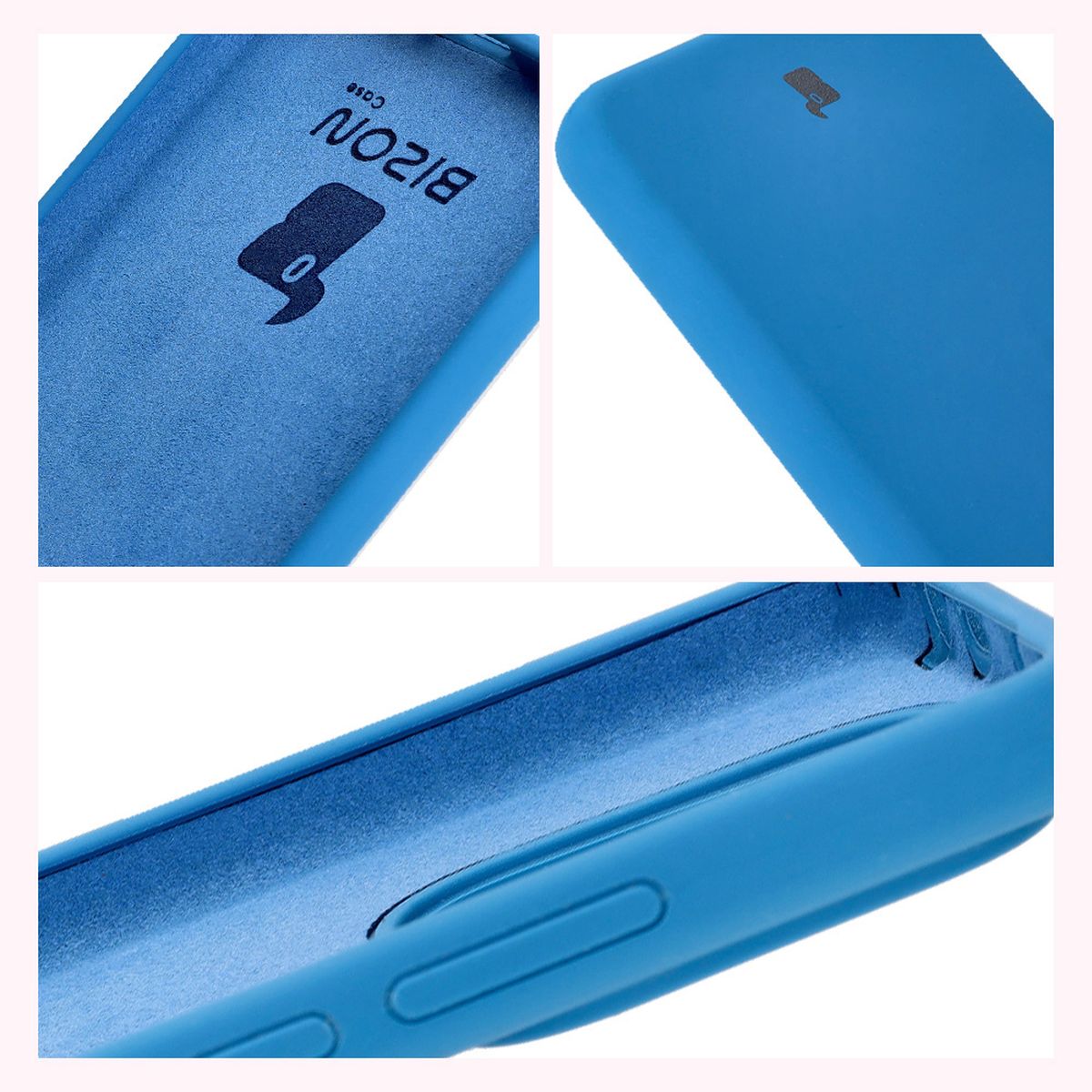 Silikon Handyhülle für Xiaomi Redmi Note 14 5G, Bizon Soft Case, Blau
