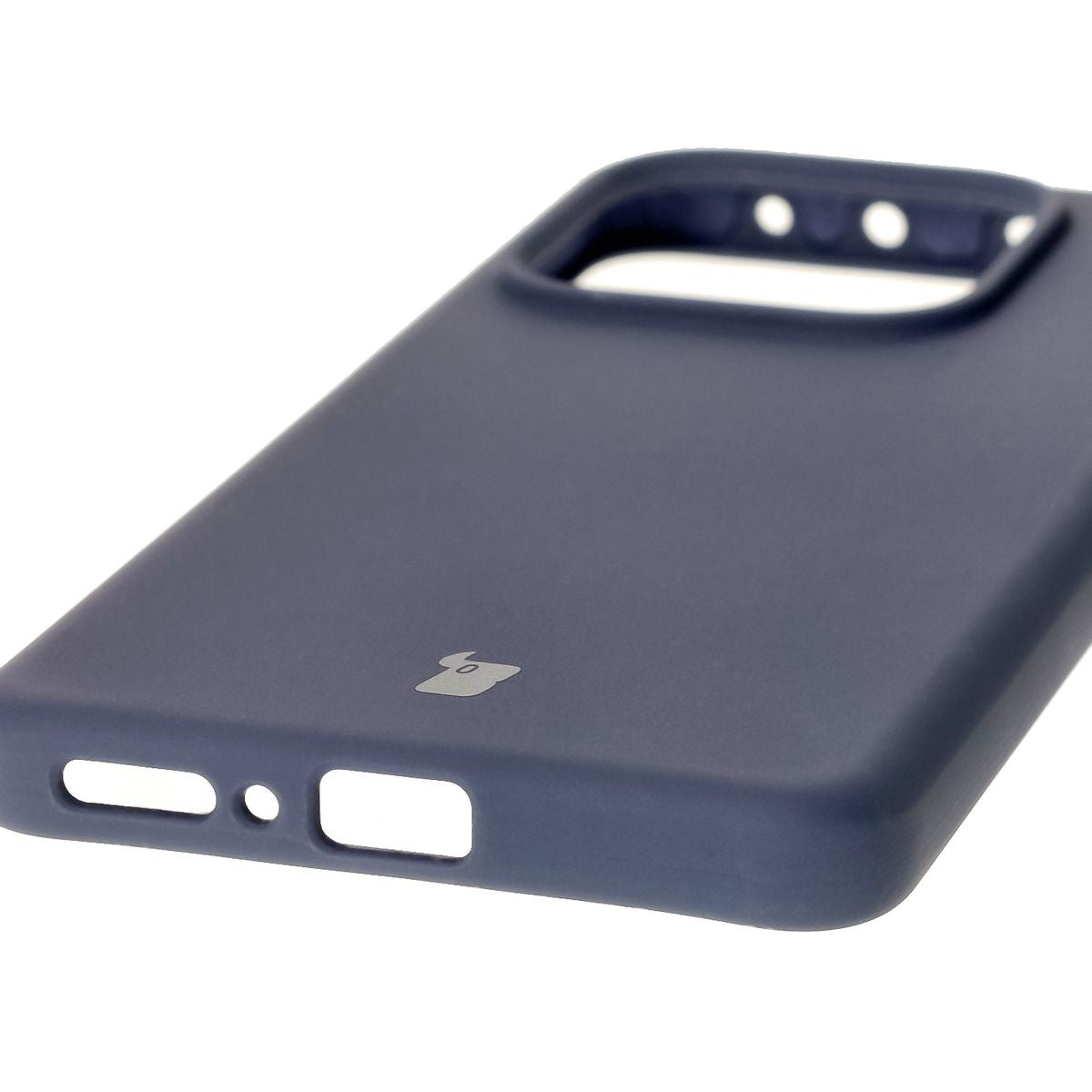 Silikon Handyhülle für Xiaomi Redmi Note 14 5G, Bizon Soft Case, Dunkelblau