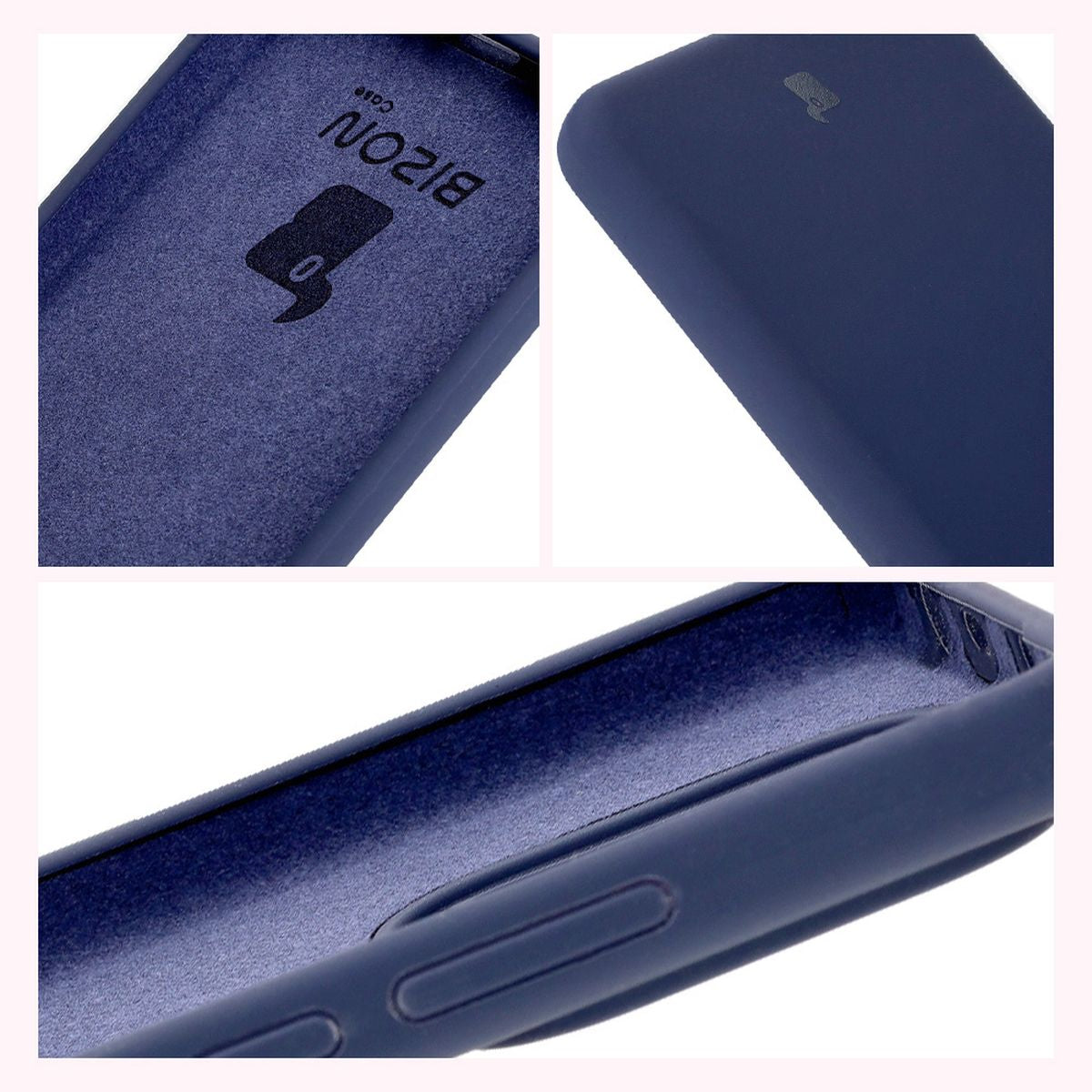 Silikon Handyhülle für Xiaomi Redmi Note 14 5G, Bizon Soft Case, Dunkelblau