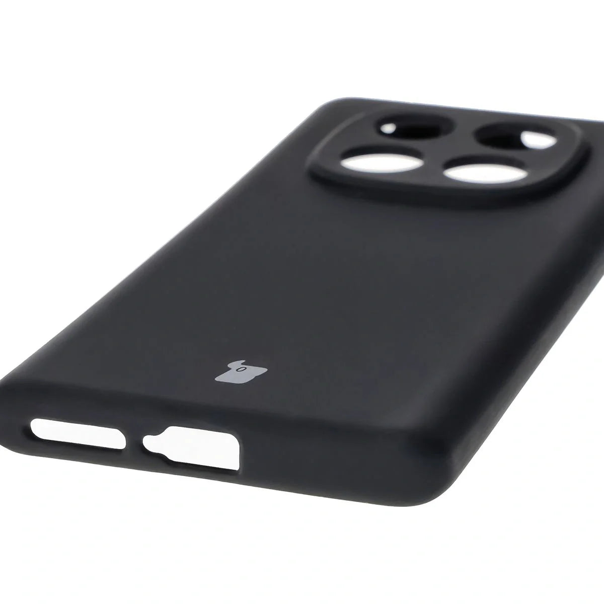 Silikon Handyhülle für Xiaomi Redmi Note 14 Pro 4G, Bizon Soft Case, Schwarz