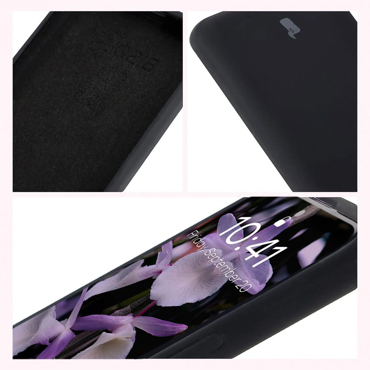 Silikon Handyhülle für Xiaomi Redmi Note 14 Pro 4G, Bizon Soft Case, Schwarz