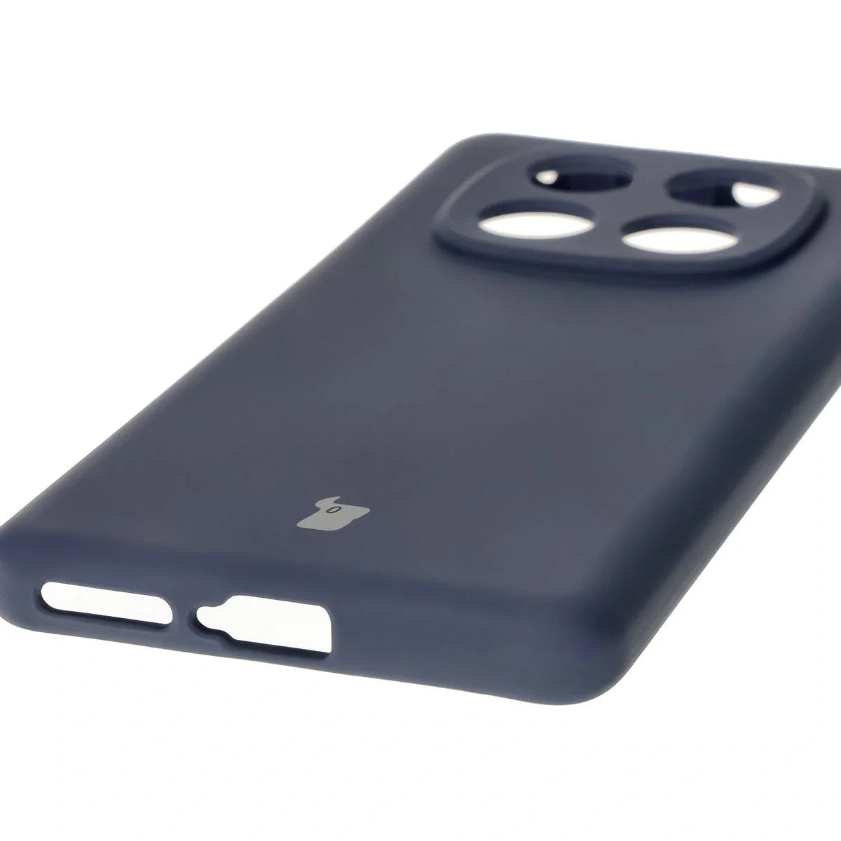 Silikon Handyhülle für Xiaomi Redmi Note 14 Pro 4G, Bizon Soft Case, Dunkelblau