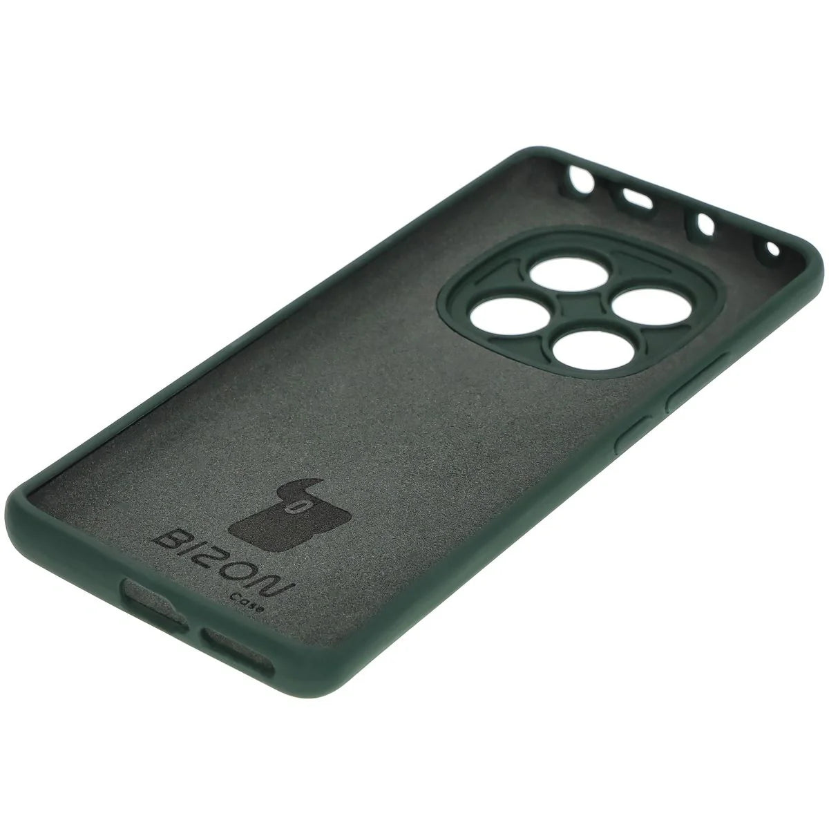 Silikon Handyhülle für Xiaomi Redmi Note 14 Pro 4G, Bizon Soft Case, Dunkelgrün