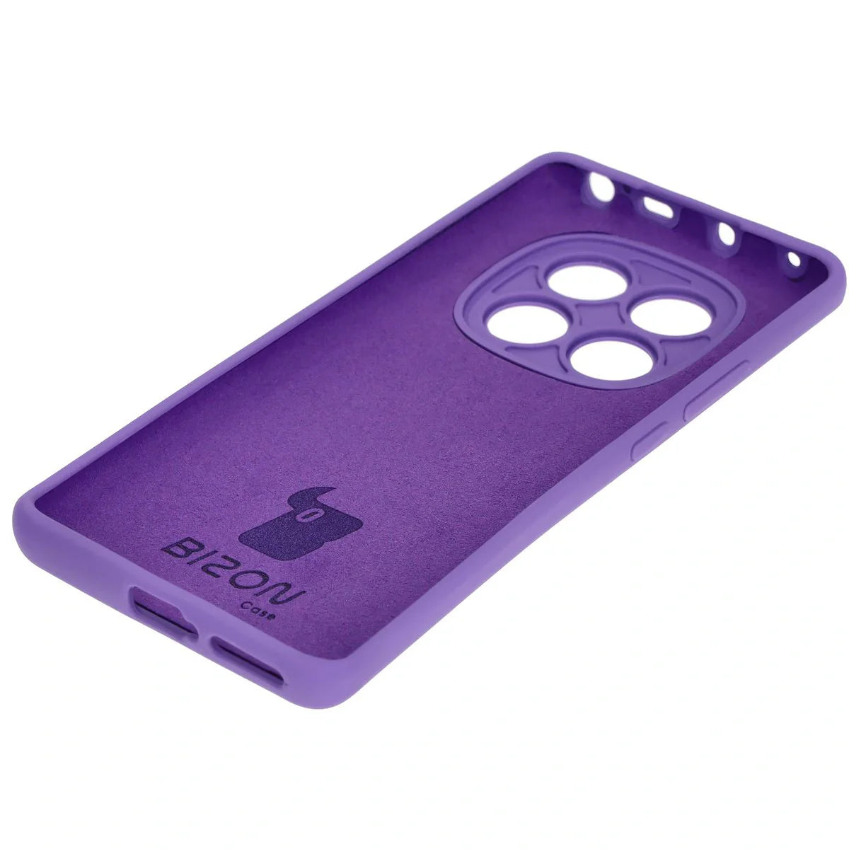 Silikon Handyhülle für Xiaomi Redmi Note 14 Pro 4G, Bizon Soft Case, Violett