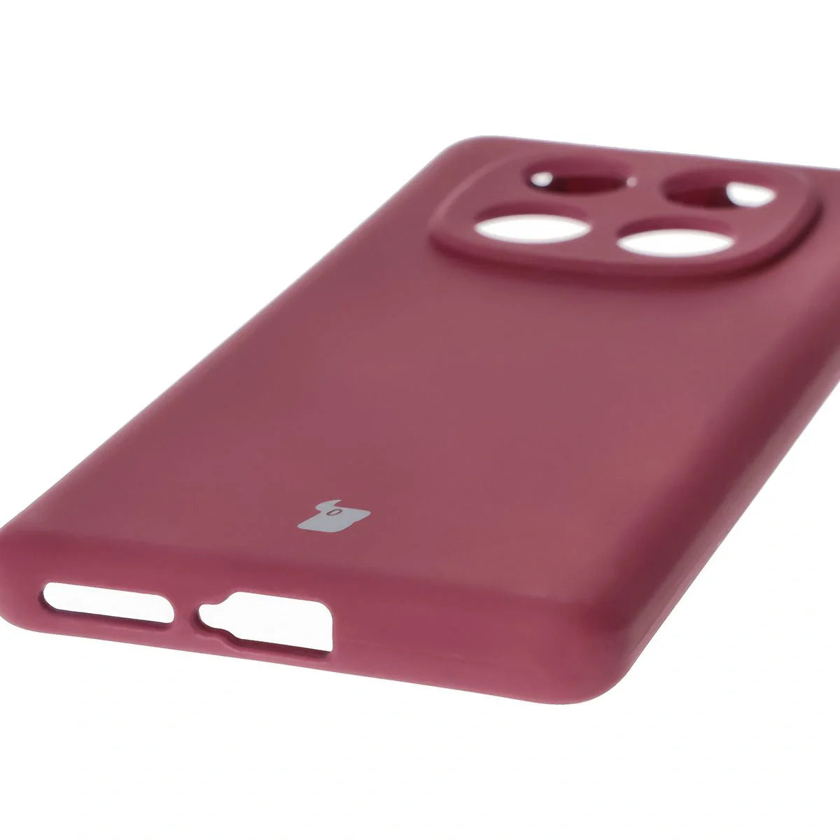Silikon Handyhülle für Xiaomi Redmi Note 14 Pro 4G, Bizon Soft Case, Pflaumenfarbe