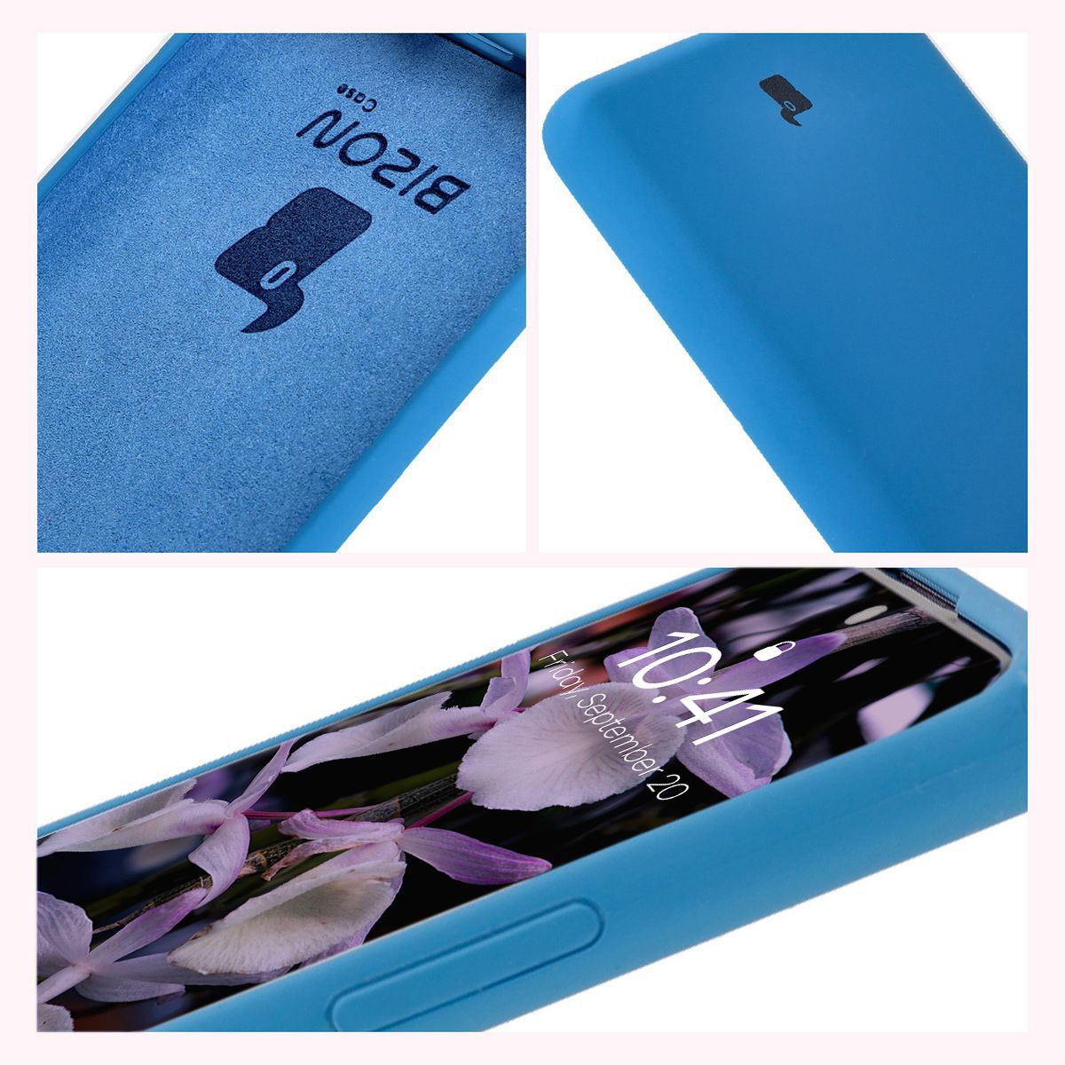 Silikon Handyhülle für Xiaomi Redmi Note 14 Pro 5G / Poco X7, Bizon Soft Case, Blau
