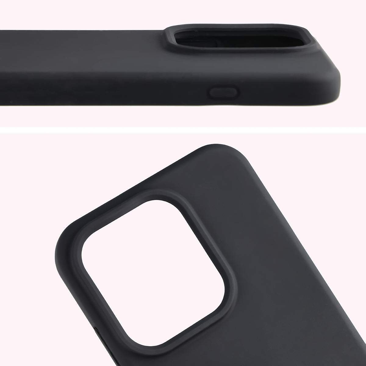 Silikon Handyhülle für Oppo Reno16 F / Reno16 FS, Bizon Soft Case, Schwarz (5/7)