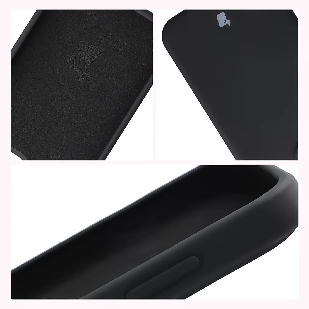 Silikon Handyhülle für Oppo Reno16 F / Reno16 FS, Bizon Soft Case, Schwarz (6/7)