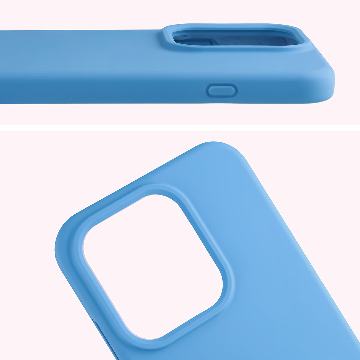Silikon Handyhülle für Oppo Reno16 F / Reno16 FS, Bizon Soft Case, Blau (5/7)
