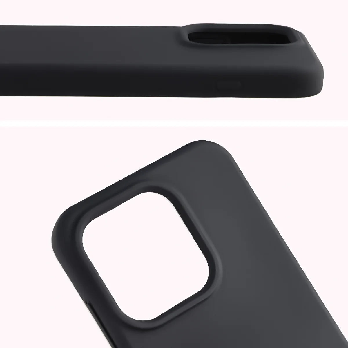 Silikon Handyhülle für Oppo Reno16 / Reno16 Pro 5G, Bizon Soft Case, Schwarz
