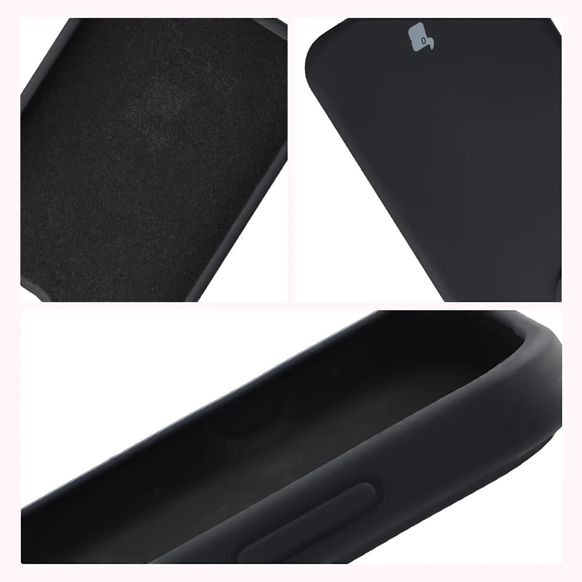 Silikon Handyhülle für Oppo Reno16 / Reno16 Pro 5G, Bizon Soft Case, Schwarz