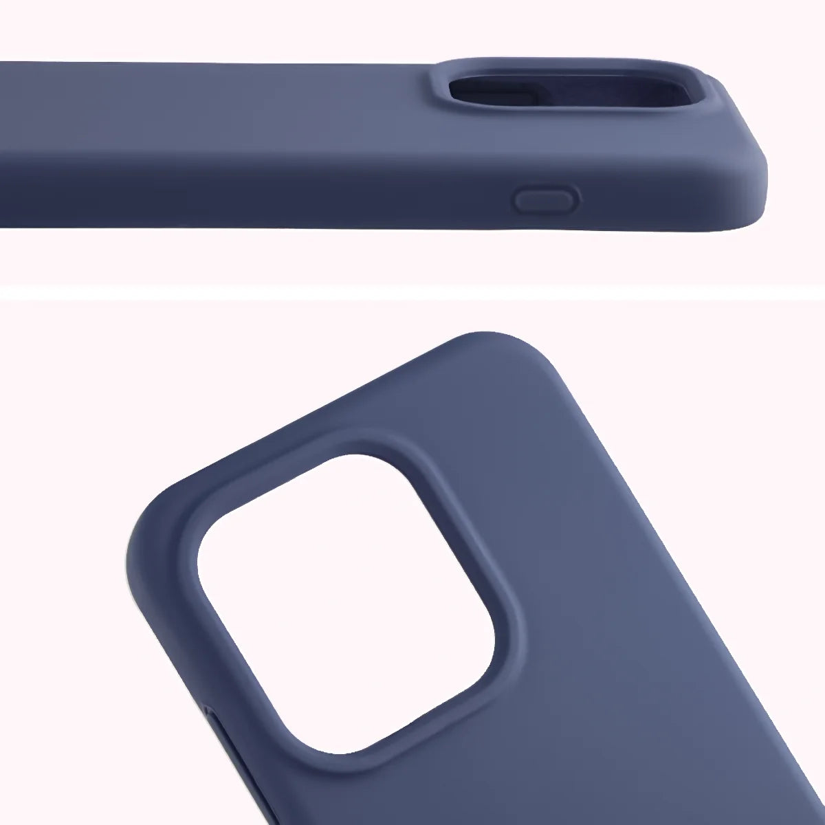 Silikon Handyhülle für Oppo Reno16 / Reno16 Pro 5G, Bizon Soft Case, Dunkelblau