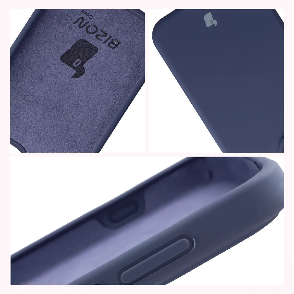 Silikon Handyhülle für Oppo Reno16 / Reno16 Pro 5G, Bizon Soft Case, Dunkelblau