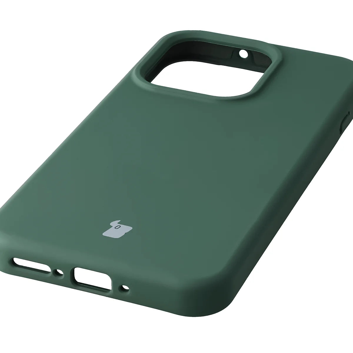 Silikon Handyhülle für Oppo Reno16 / Reno16 Pro 5G, Bizon Soft Case, Dunkelgrün