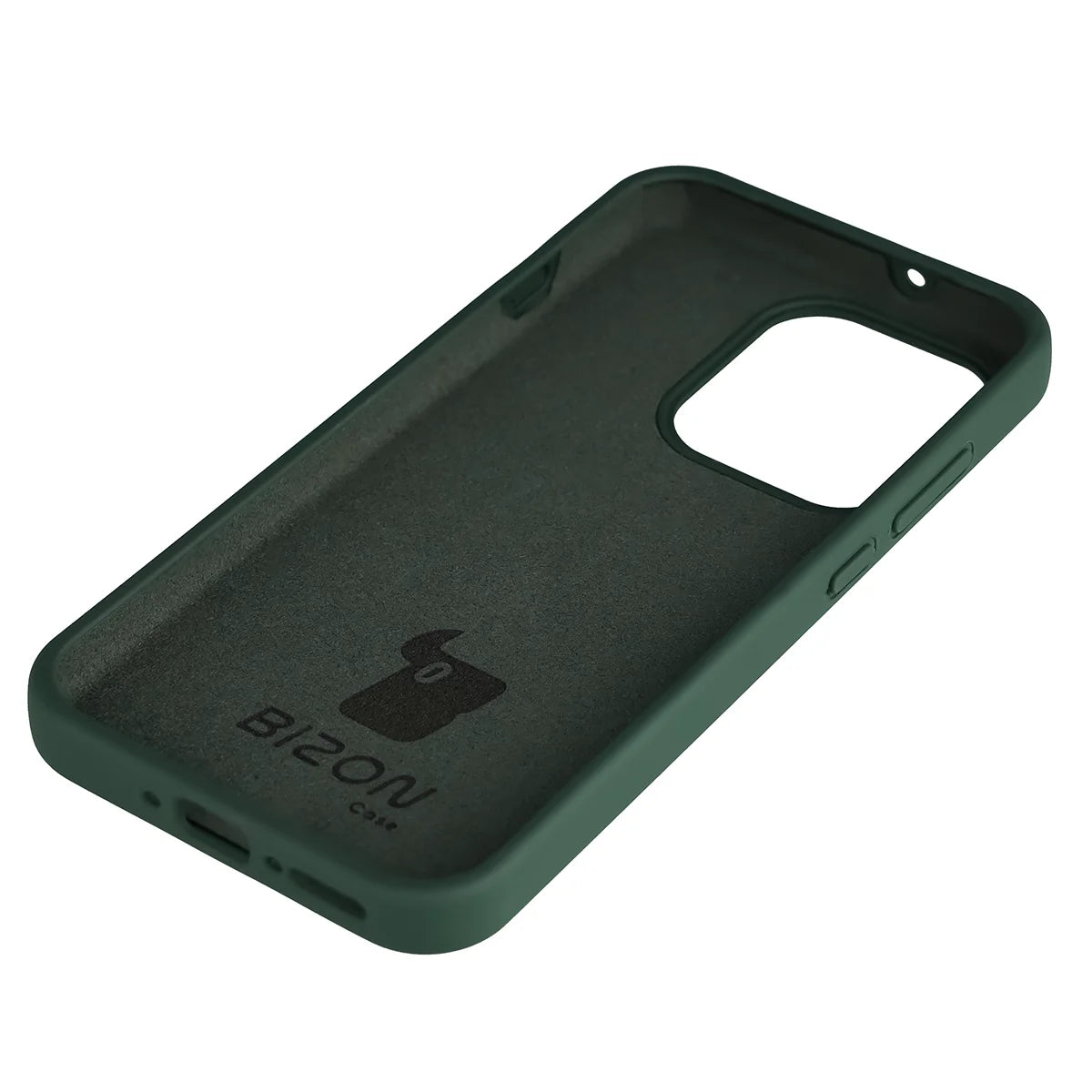 Silikon Handyhülle für Oppo Reno16 / Reno16 Pro 5G, Bizon Soft Case, Dunkelgrün