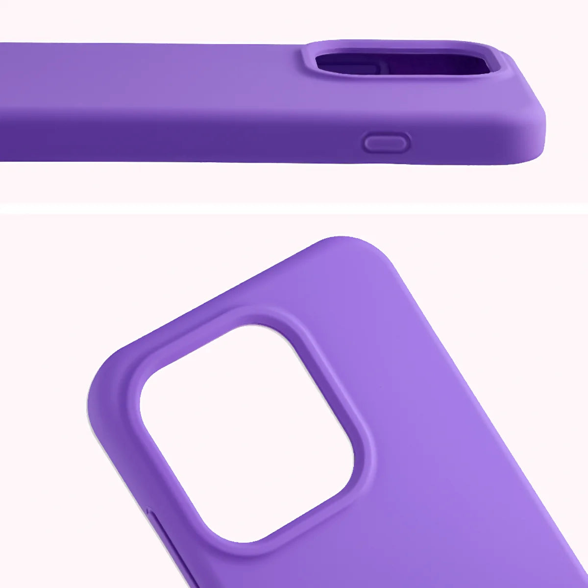 Silikon Handyhülle für Oppo Reno16 / Reno16 Pro 5G, Bizon Soft Case, Violett