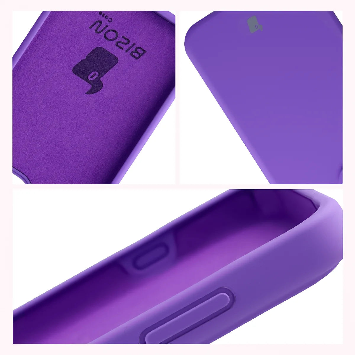 Silikon Handyhülle für Oppo Reno16 / Reno16 Pro 5G, Bizon Soft Case, Violett
