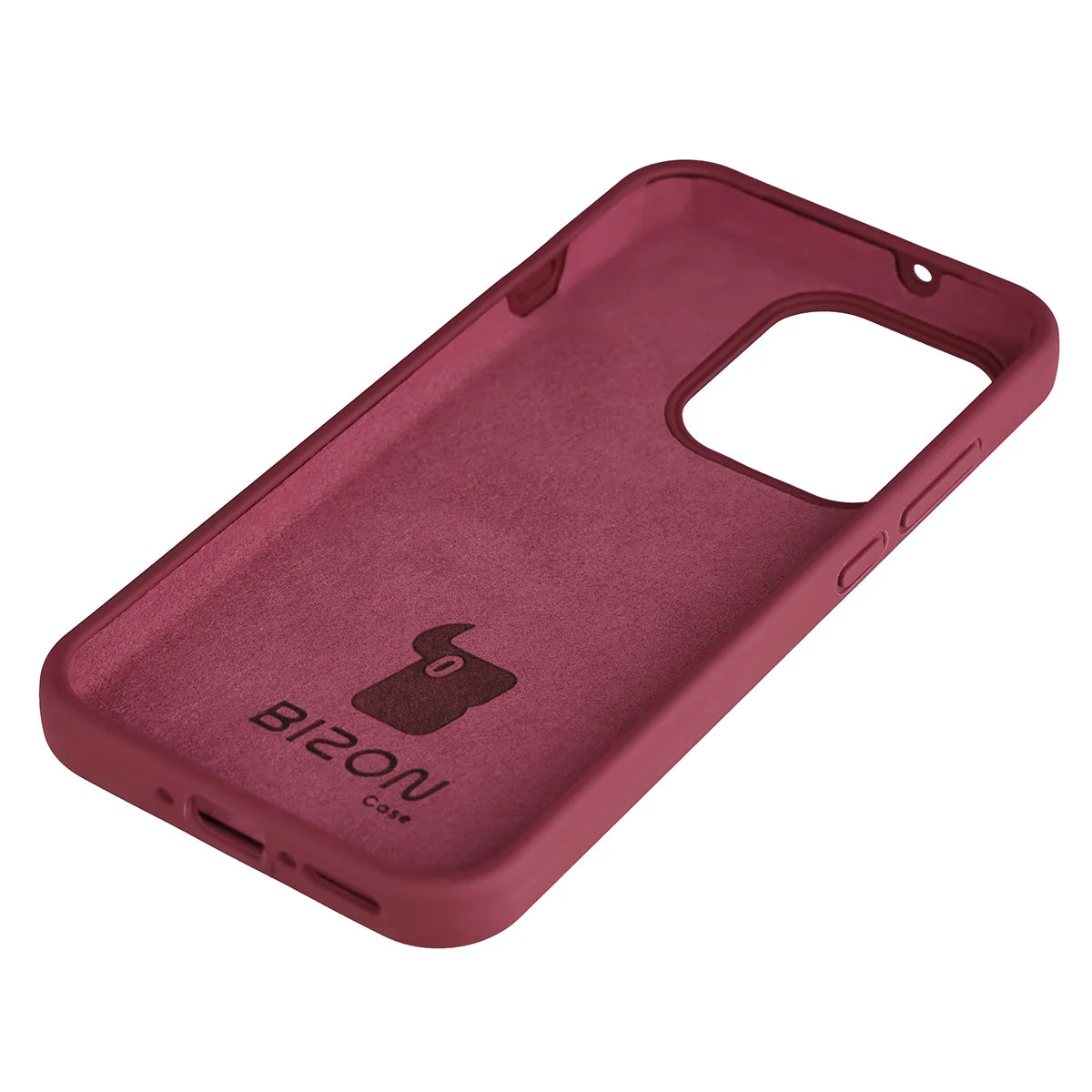 Silikon Handyhülle für Oppo Reno16 / Reno16 Pro 5G, Bizon Soft Case, Pflaumenfarbe