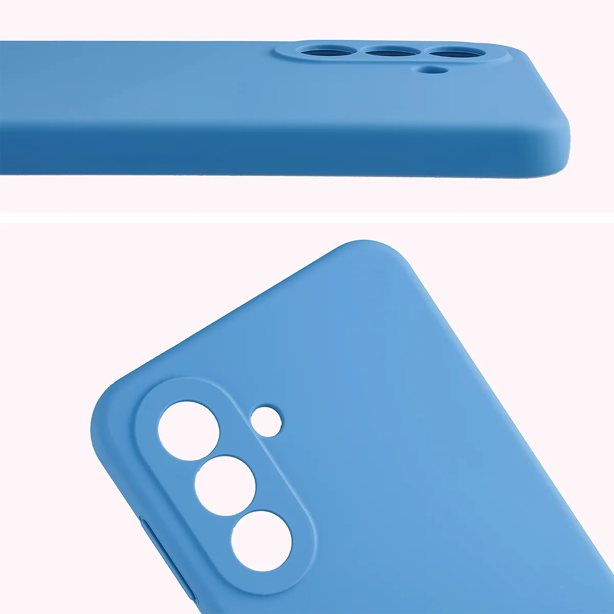 Silikon Handyhülle für Galaxy A27 5G, Bizon Soft Case, Blau