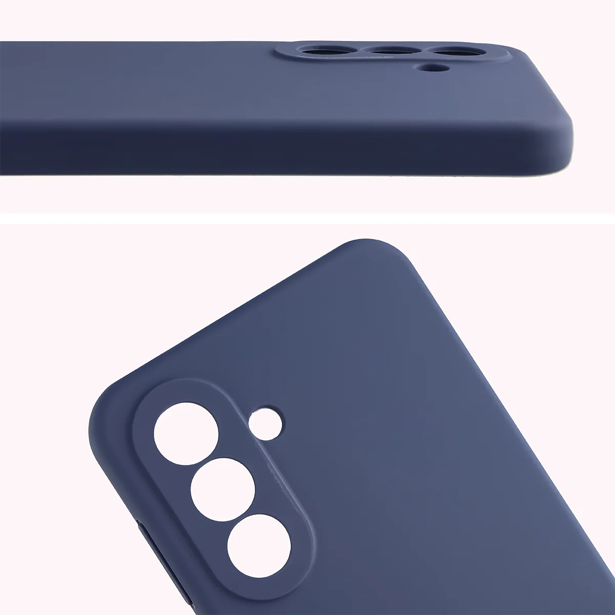 Silikon Handyhülle für Galaxy A27 5G, Bizon Soft Case, Dunkelblau