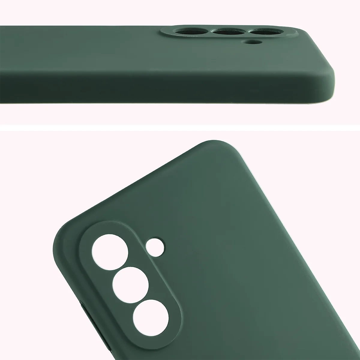 Silikon Handyhülle für Galaxy A27 5G, Bizon Soft Case, Dunkelgrün
