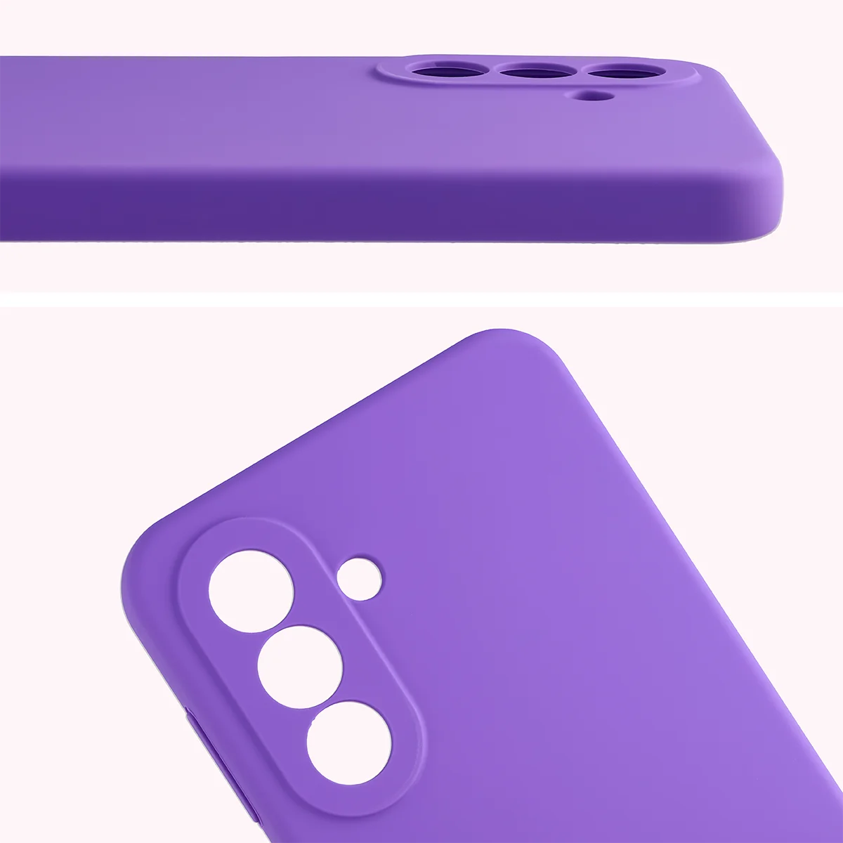 Silikon Handyhülle für Galaxy A27 5G, Bizon Soft Case, Violett