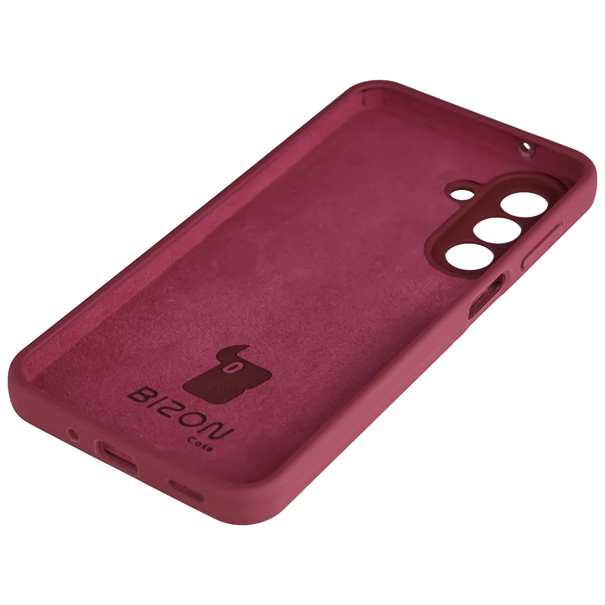 Silikon Handyhülle für Galaxy A27 5G, Bizon Soft Case, Pflaumenfarbe