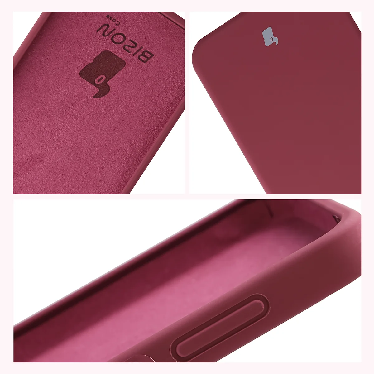 Silikon Handyhülle für Galaxy A27 5G, Bizon Soft Case, Pflaumenfarbe