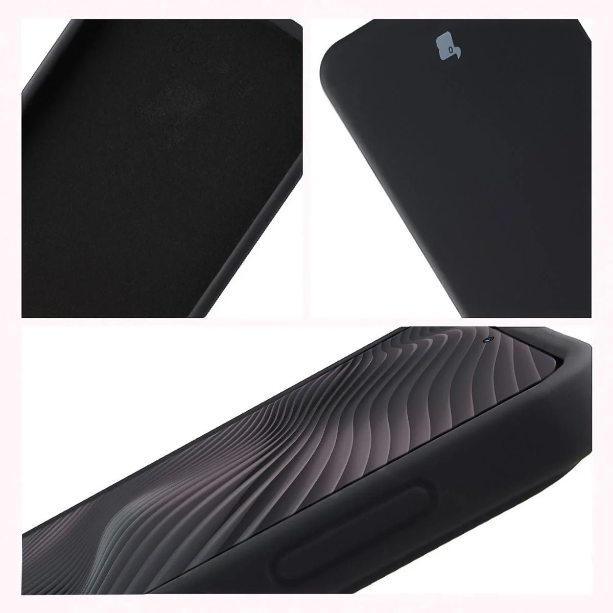 Silikon Handyhülle für Galaxy A37 5G, Bizon Soft Case, Schwarz