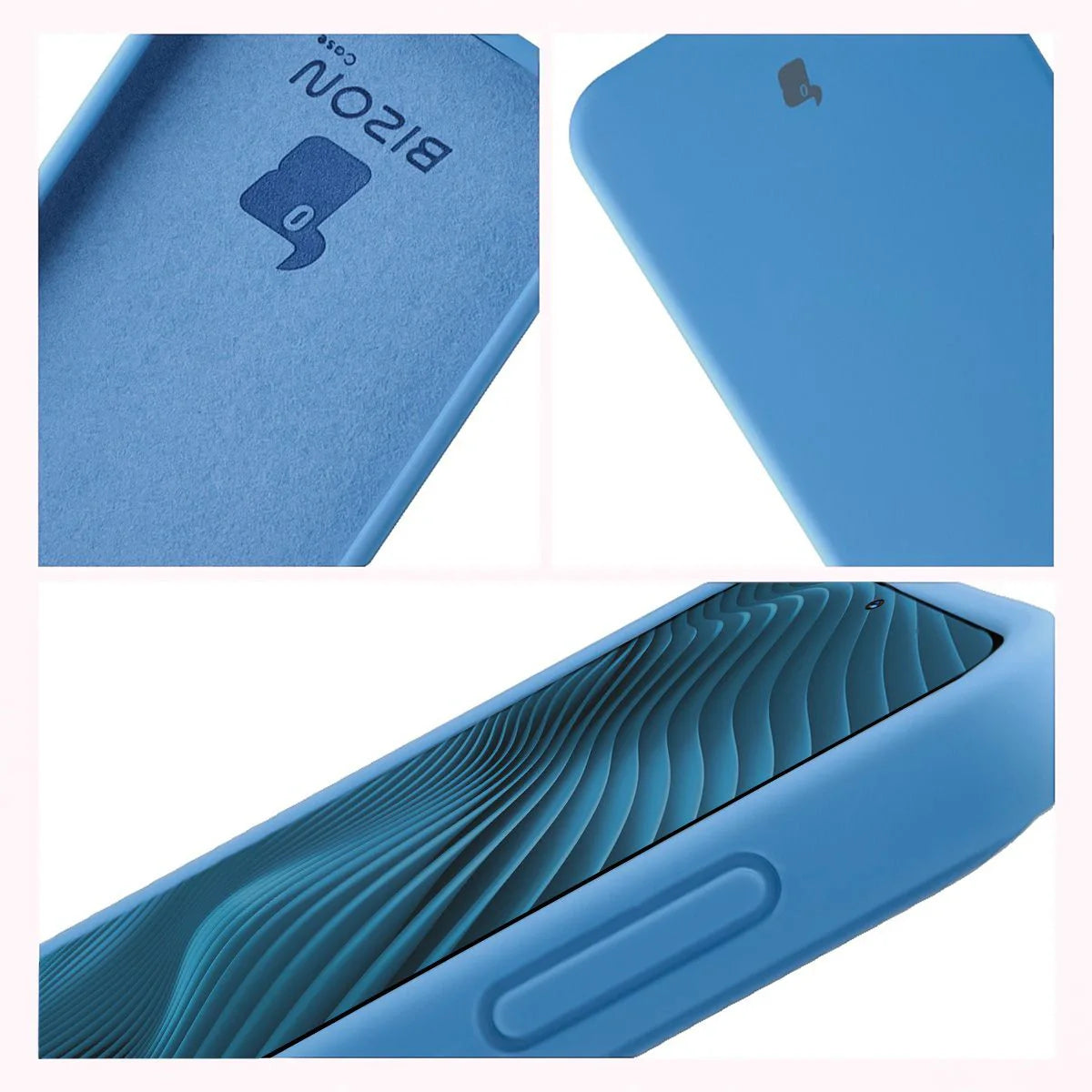 Silikon Handyhülle für Galaxy A37 5G, Bizon Soft Case, Blau